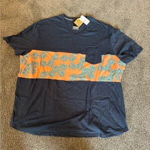 PX V Neck with Hawaiian Floral Detail